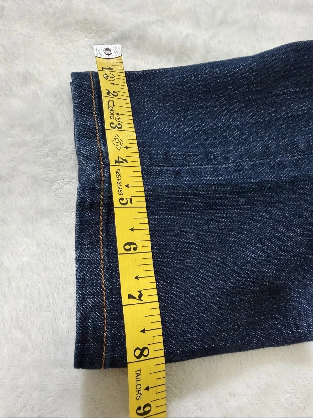LOFT Dark Blue Straight-Leg Jeans